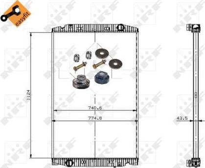 NRF 509698 - Radiator, racire motor aaoparts.ro