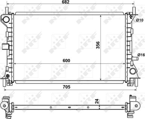 NRF 509638 - Radiator, racire motor aaoparts.ro