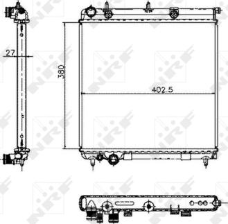 NRF 50447 - Radiator, racire motor aaoparts.ro