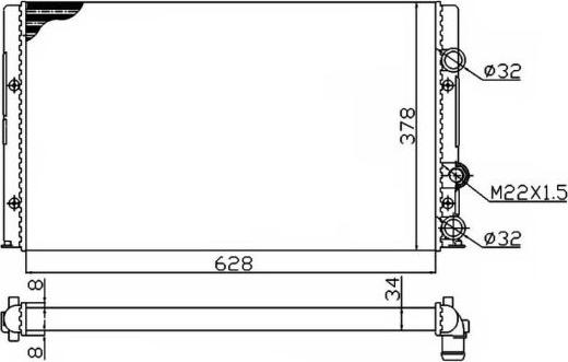 NRF 50457A - Radiator, racire motor aaoparts.ro