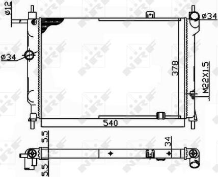 NRF 504647 - Radiator, racire motor aaoparts.ro