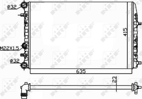 NRF 50542 - Radiator, racire motor aaoparts.ro