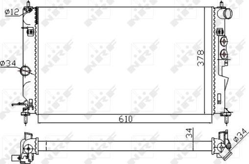 NRF 50563A - Radiator, racire motor aaoparts.ro