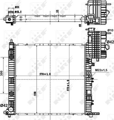 NRF 50581 - Radiator, racire motor aaoparts.ro