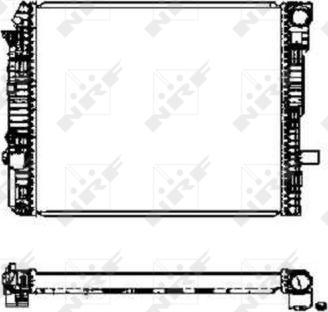 NRF 50587 - Radiator, racire motor aaoparts.ro