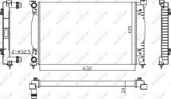 NRF 50539A - Radiator, racire motor aaoparts.ro