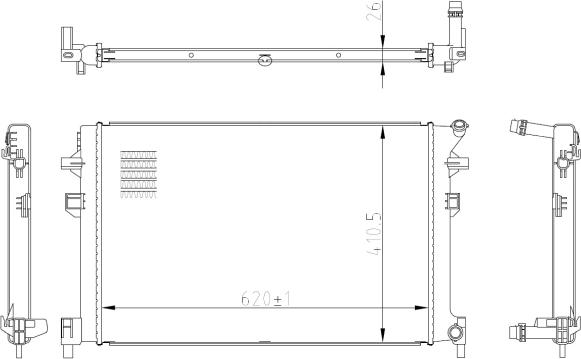 NRF 50042 - Radiator, racire motor aaoparts.ro