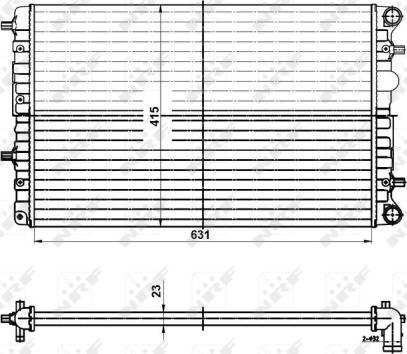 NRF 50141 - Radiator, racire motor aaoparts.ro