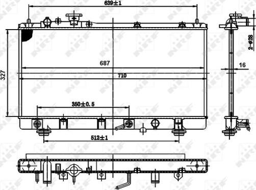 NRF 50142 - Radiator, racire motor aaoparts.ro