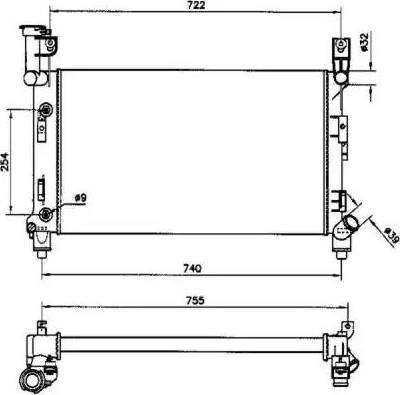 NRF 50347 - Radiator, racire motor aaoparts.ro