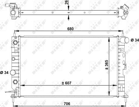 NRF 50219A - Radiator, racire motor aaoparts.ro