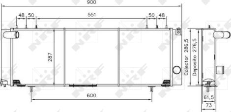 NRF 50231 - Radiator, racire motor aaoparts.ro