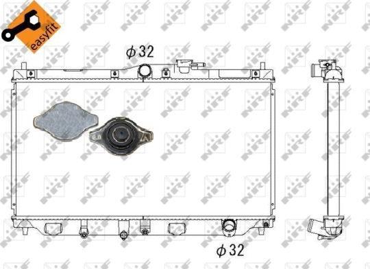 NRF 507728 - Radiator, racire motor aaoparts.ro