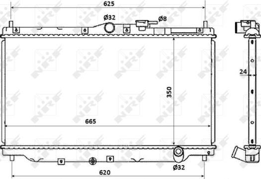 NRF 507722 - Radiator, racire motor aaoparts.ro