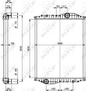 NRF 519908 - Radiator, racire motor aaoparts.ro