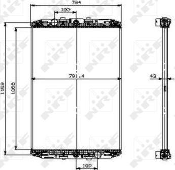 NRF 519541X - Radiator, racire motor aaoparts.ro