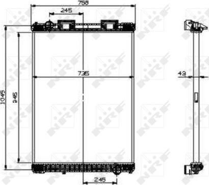NRF 519537X - Radiator, racire motor aaoparts.ro