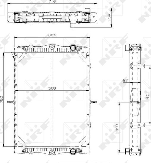 NRF 519745 - Radiator, racire motor aaoparts.ro