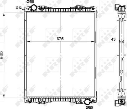 NRF 519743X - Radiator, racire motor aaoparts.ro