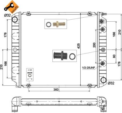 NRF 514782 - Radiator, racire motor aaoparts.ro