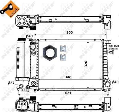 NRF 51356 - Radiator, racire motor aaoparts.ro