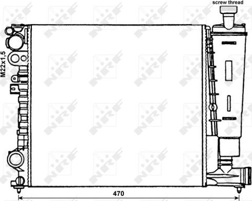 NRF 58959 - Radiator, racire motor aaoparts.ro