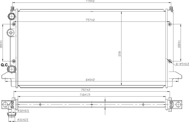 NRF 58950 - Radiator, racire motor aaoparts.ro