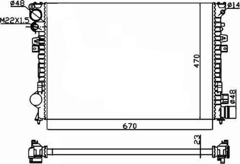 NRF 58958A - Radiator, racire motor aaoparts.ro