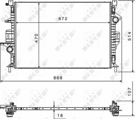 NRF 58499 - Radiator, racire motor aaoparts.ro