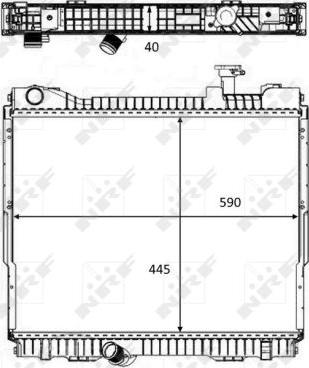 NRF 58484 - Radiator, racire motor aaoparts.ro