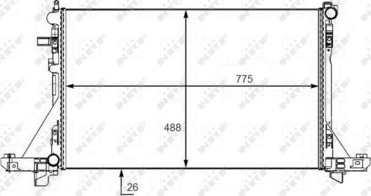 NRF 58481 - Radiator, racire motor aaoparts.ro