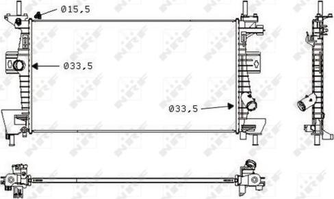 NRF 58487 - Radiator, racire motor aaoparts.ro