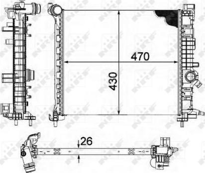 NRF 58476 - Radiator, racire motor aaoparts.ro