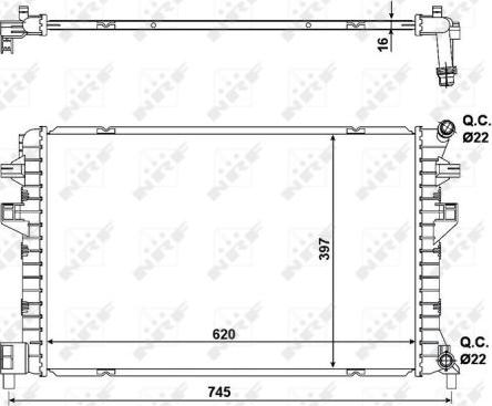 NRF 58471 - Radiator, racire motor aaoparts.ro