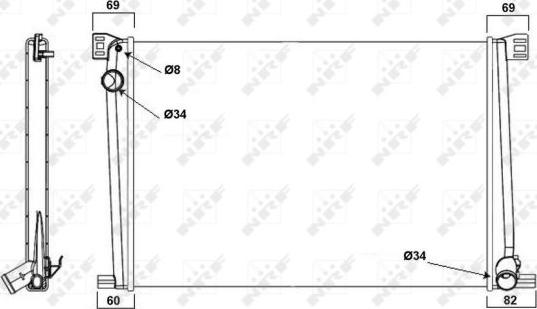 NRF 58472A - Radiator, racire motor aaoparts.ro