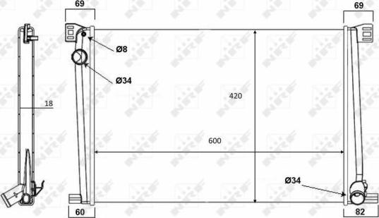 NRF 58472 - Radiator, racire motor aaoparts.ro