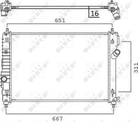 NRF 58505 - Radiator, racire motor aaoparts.ro