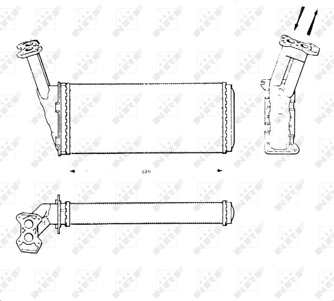NRF 58615 - Schimbator caldura, incalzire habitaclu aaoparts.ro