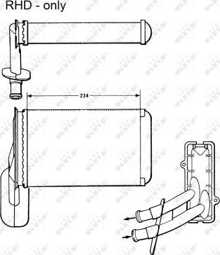 NRF 58623 - Schimbator caldura, incalzire habitaclu aaoparts.ro