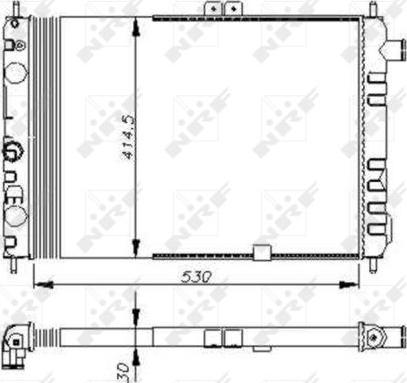 NRF 58670 - Radiator, racire motor aaoparts.ro