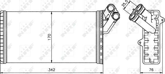 NRF 58066 - Schimbator caldura, incalzire habitaclu aaoparts.ro