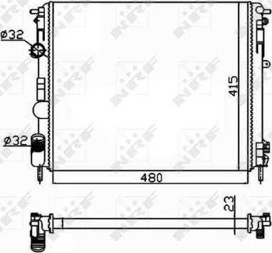 NRF 58148 - Radiator, racire motor aaoparts.ro