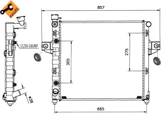 NRF 58112 - Radiator, racire motor aaoparts.ro