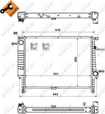 NRF 58117 - Radiator, racire motor aaoparts.ro