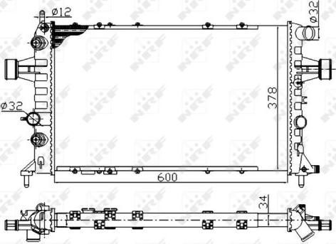 NRF 58178A - Radiator, racire motor aaoparts.ro