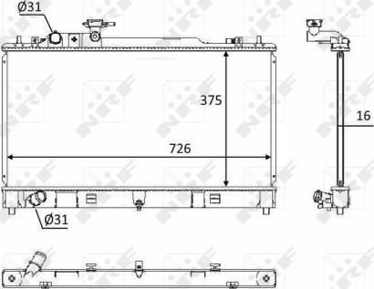 NRF 58393 - Radiator, racire motor aaoparts.ro