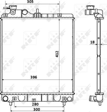 NRF 58354 - Radiator, racire motor aaoparts.ro