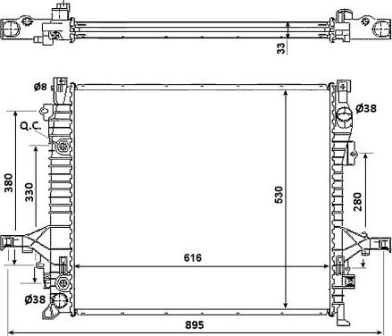 NRF 58356 - Radiator, racire motor aaoparts.ro