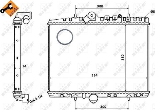 NRF 58351 - Radiator, racire motor aaoparts.ro