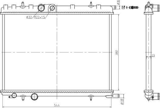 NRF 58304A - Radiator, racire motor aaoparts.ro